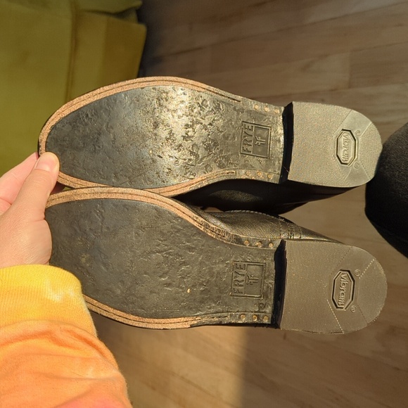 FRYE women's boots Size 7.5 ANNA mid Pull On supple soft leather - Picture 11 of 17